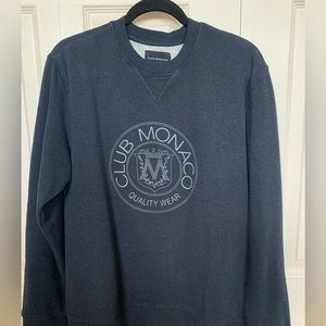 BNWT AUTHENTIC CLUB MONACO NAVY CREST SWEATSHIRT